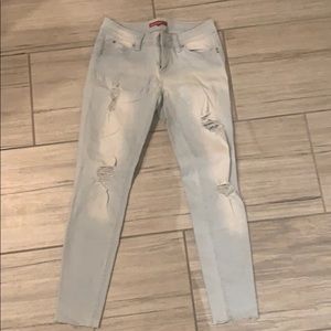 Light wash ripped jeans